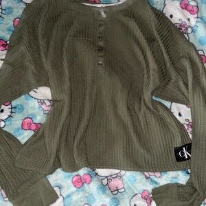 Calvin Klein Jeans Olive Sweater